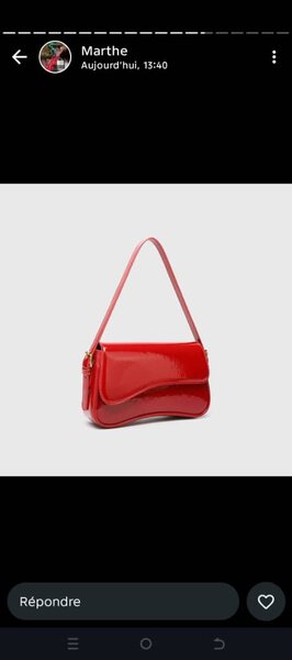 Sac bandoulière verni