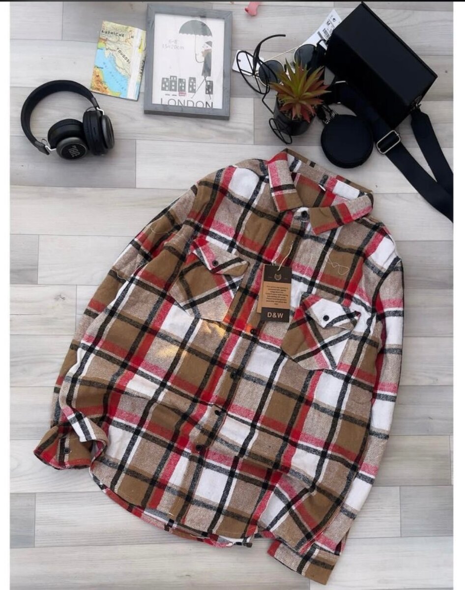 Chemise en flanelle à carreaux