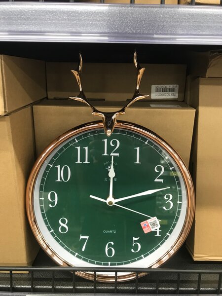 Horloge murale cerf chic