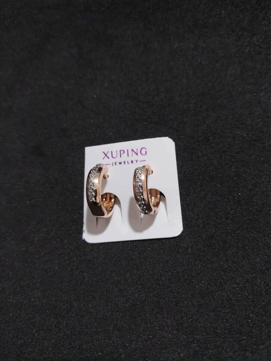 Boucles d oreilles en or plaqué