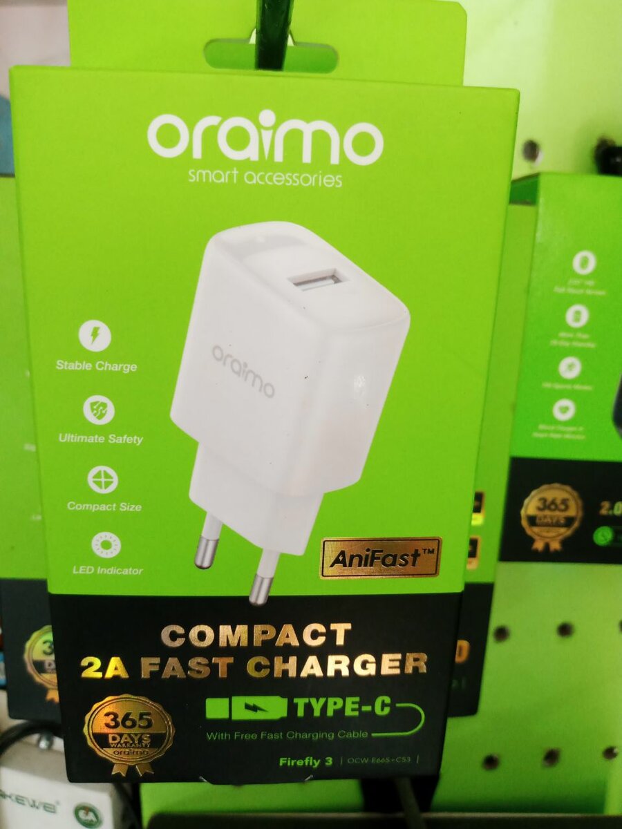 Oraimo Chargeur Rapide Type-C