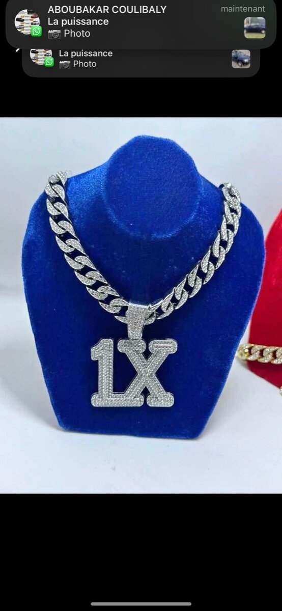 Collier Pendentif '1X'
