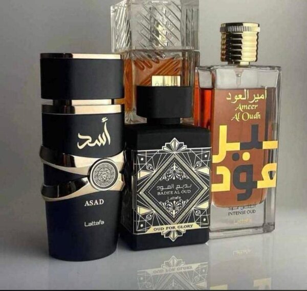 Asad , Oud for glory , Intense man , Khamrah