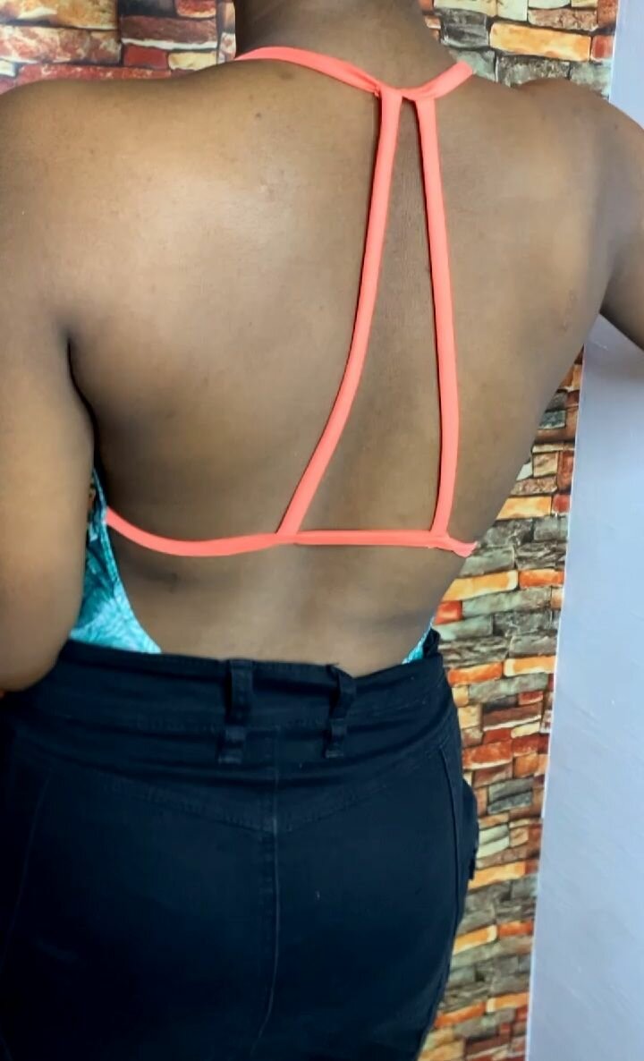 Maillot de Bain Dos Nu Tropical