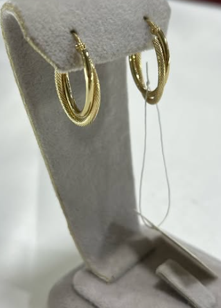 золотые серьги Италия 585пробы