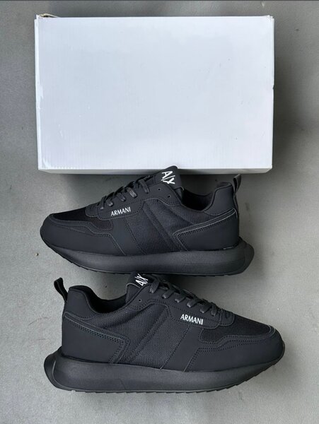 Baskets Armani Noires Homme