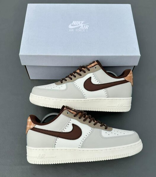 Nike Air Force 1 Marron-Crème