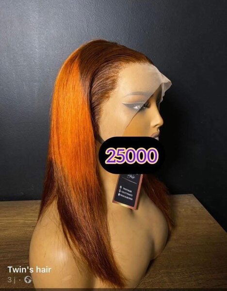 Perruque Lace Front Orange