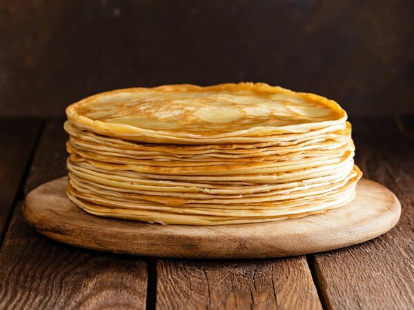 Crêpes fraîches délicieuses