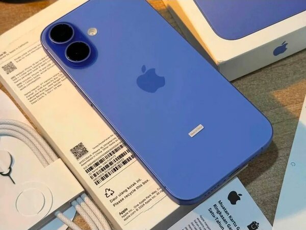 iPhone élégant bleu