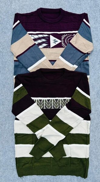 Pulls à motifs mixtes