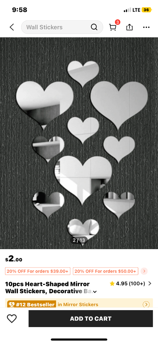 Fashion rings ,wall deco stickers