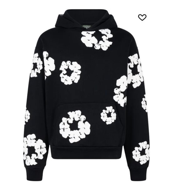 printed "Cotton Wreath" hoodie