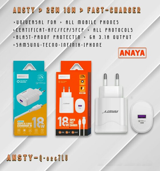 18W Super Fast Charger 30 minutes 60%