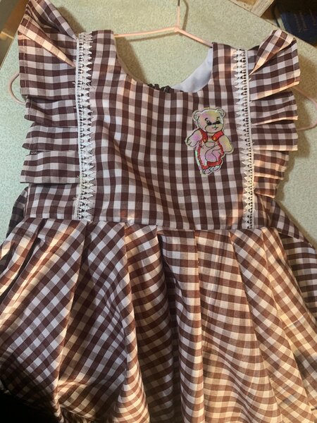 Robe à carreaux pour filles