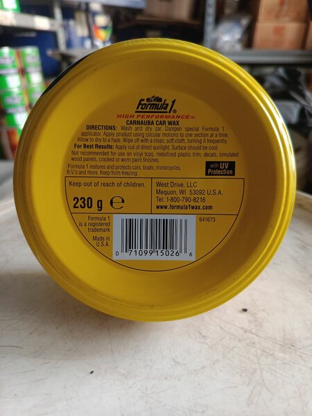 Formula 1 car Wax