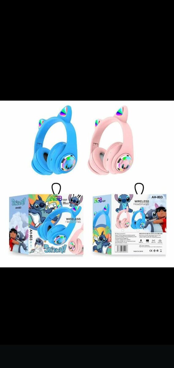 Casque Bluetooth avec Oreilles LED