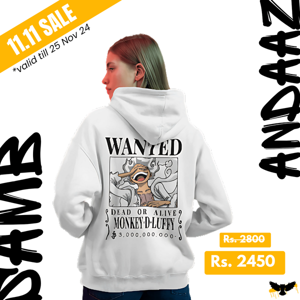 Anime Hoodies - Custom Hoodies - White/Black