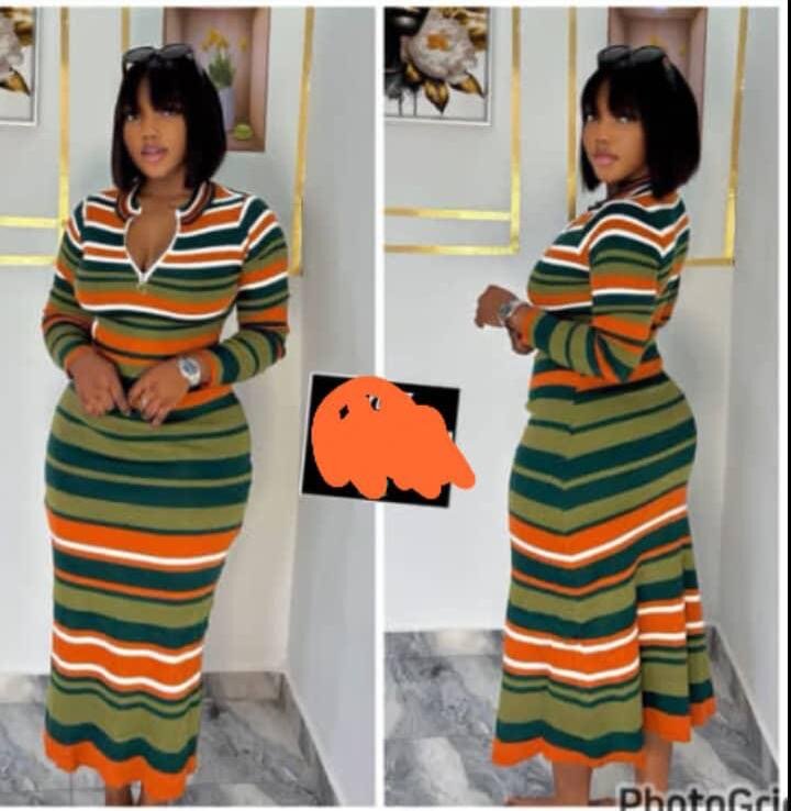 Robe Élégante Dégradé Femme