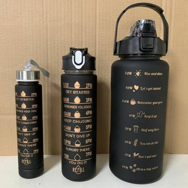 3 IN 1 MOTIVATIONAL WATER BOTTLES