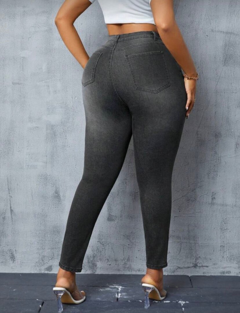 Jeans déchirés gris SHEIN