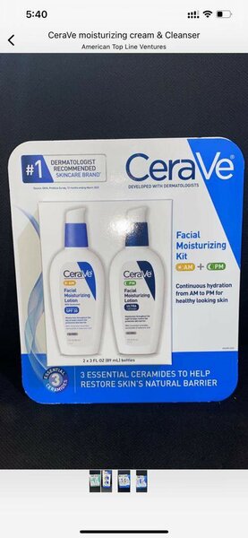 Cerave facial lotion Am&PM