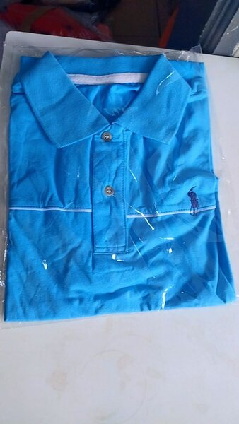 Polo pour homme bleu
