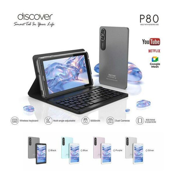 Tablette Discover P80 avec clavier