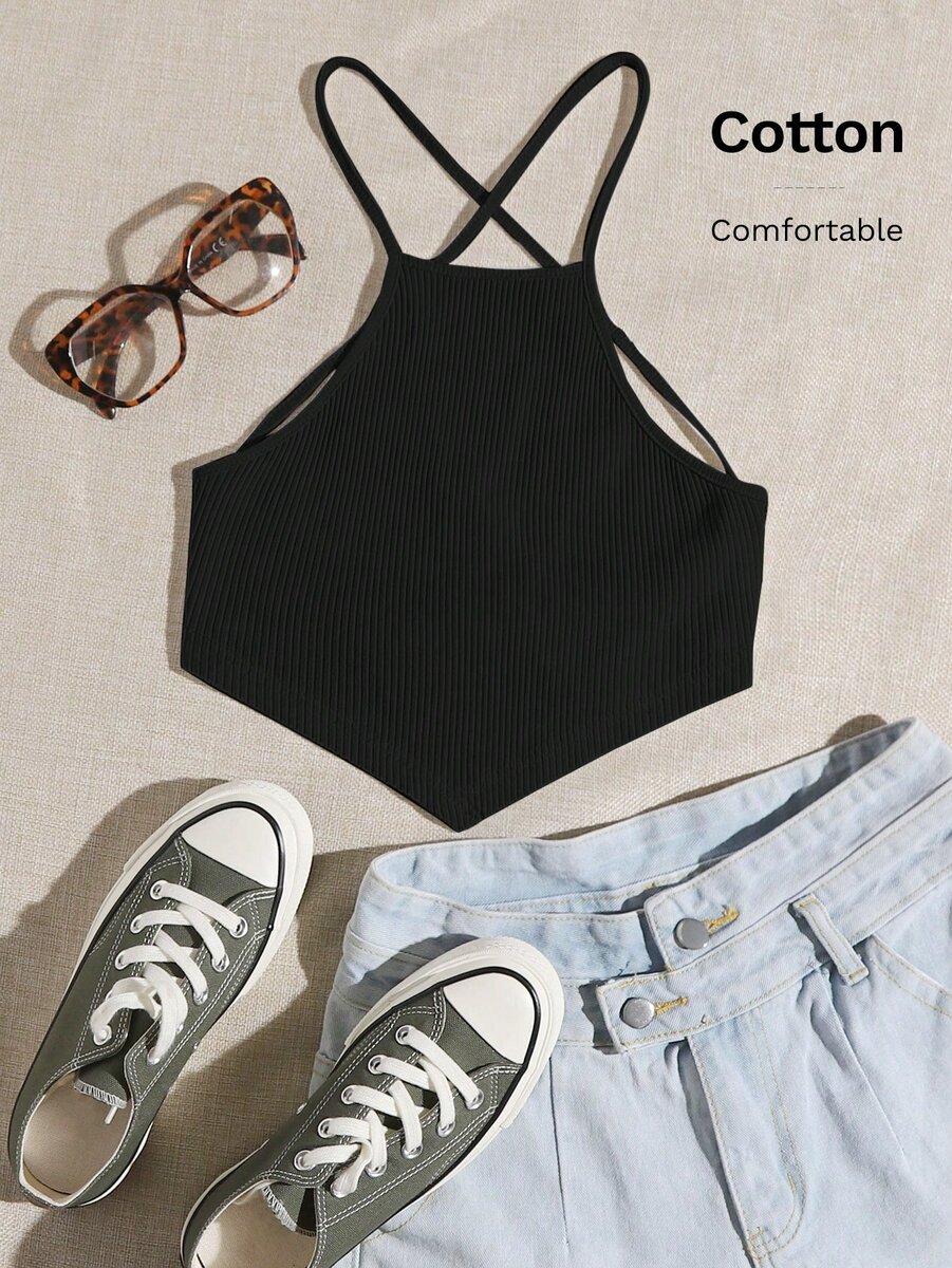 Top court en coton élégant