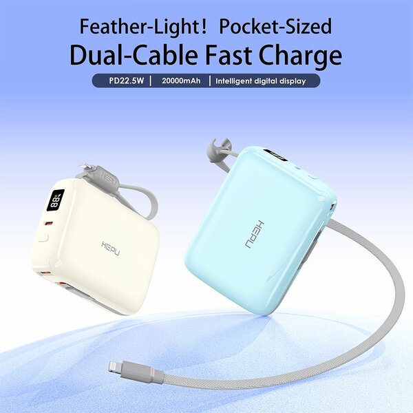 HEPU Powerbank 20000mAh Léger