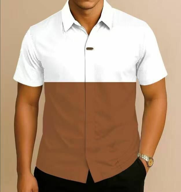 Chemise élégante bicolore