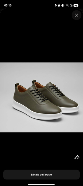 Baskets élégantes en cuir