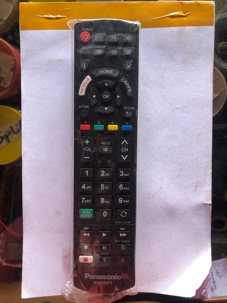 Panasonic smart tv remote