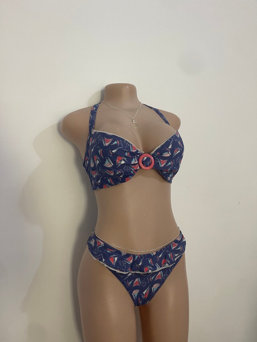 Chic Patterned Bikini Set