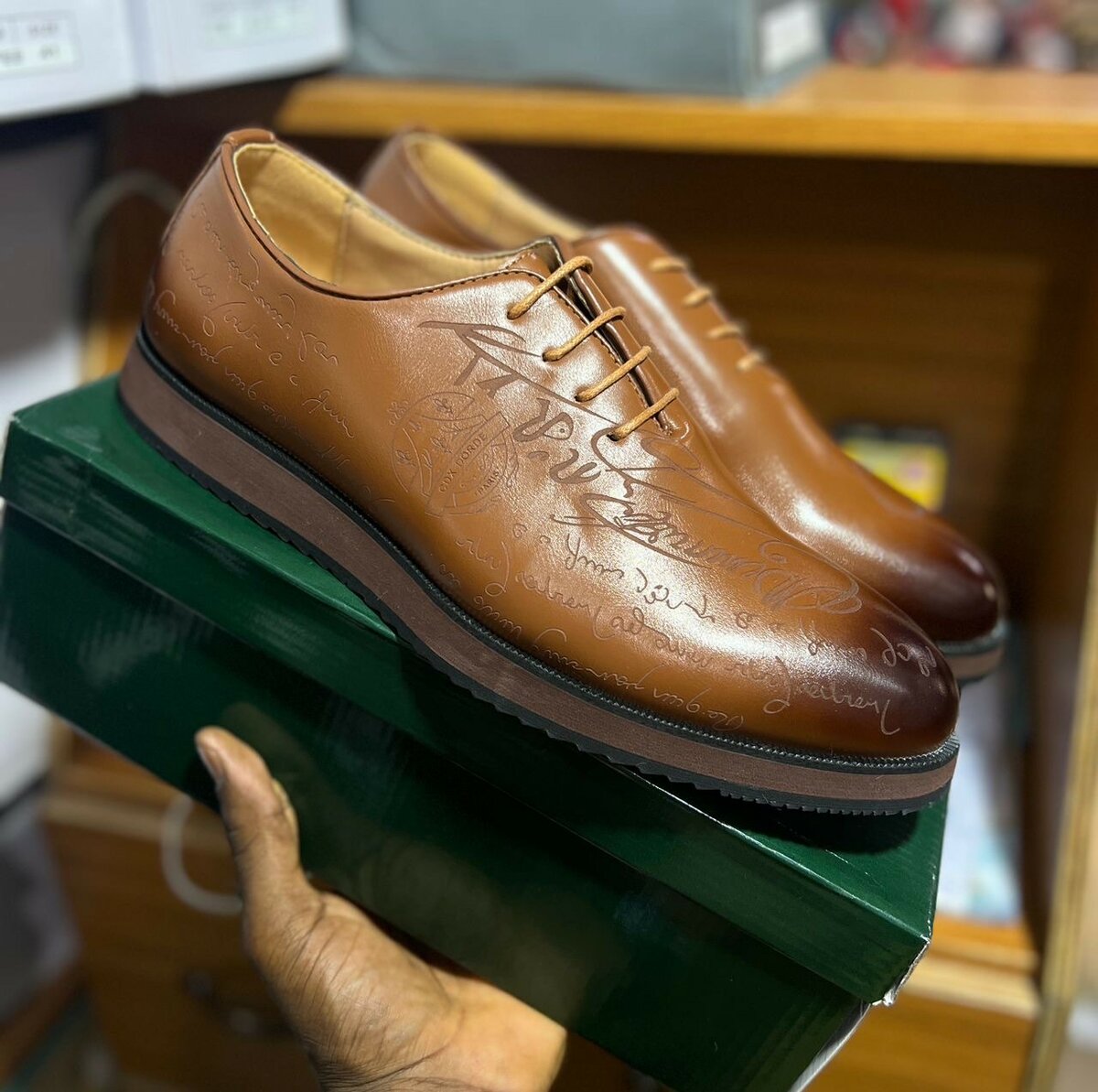 Chaussures Derby en Cuir Élegantes