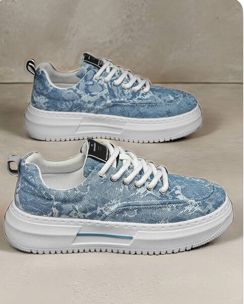 Chaussures de sport en jeans bleu