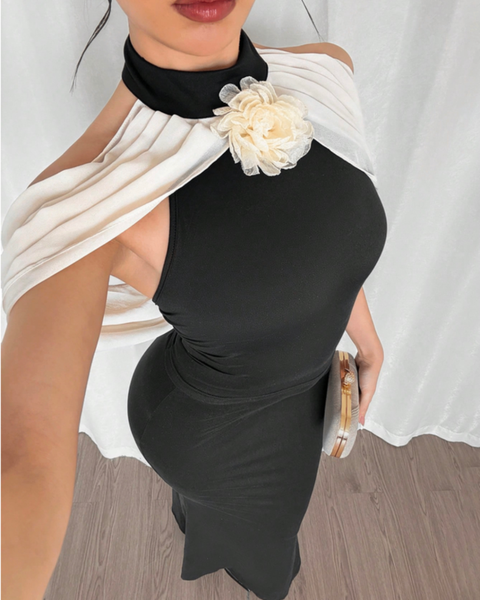 Top décontracté et jupe sirène