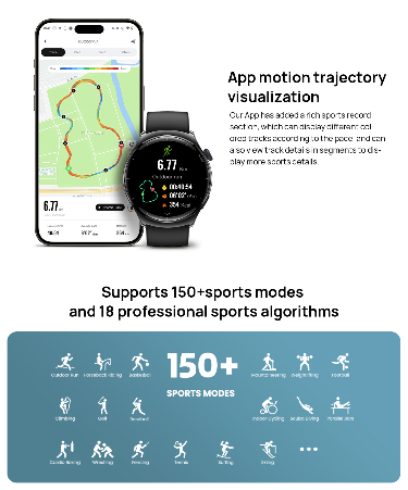 Montre connectée AMOLED 1.32"