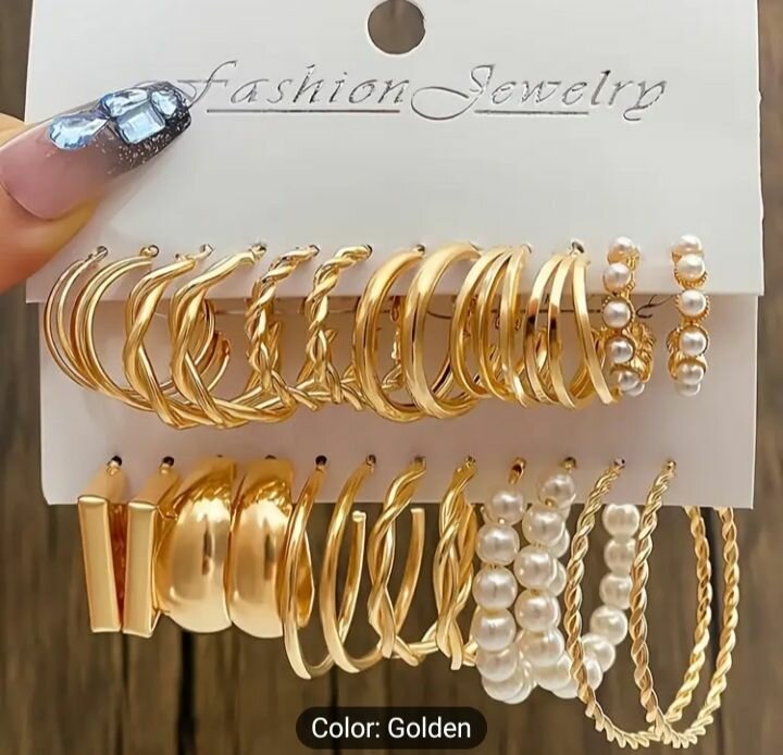 Matel earings set