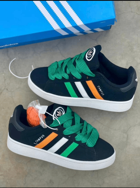 Baskets Campus Vert Noir