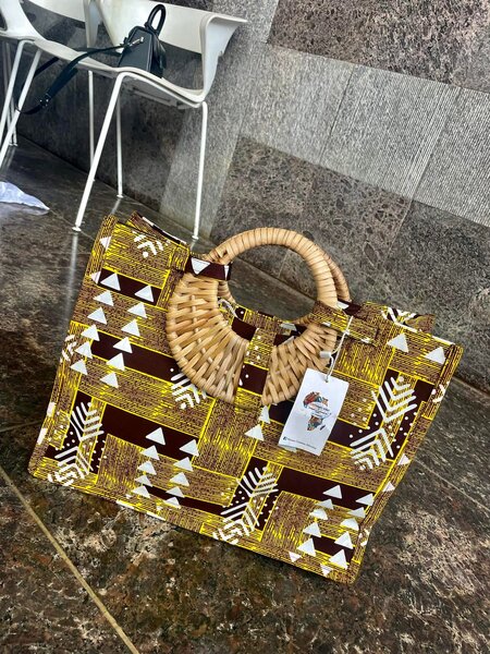 Sac à main en tissu wax