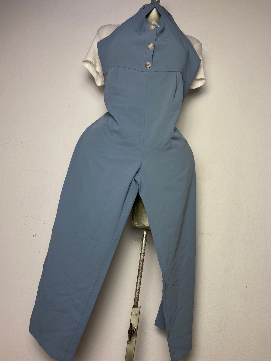 Combinaison élégante bleue