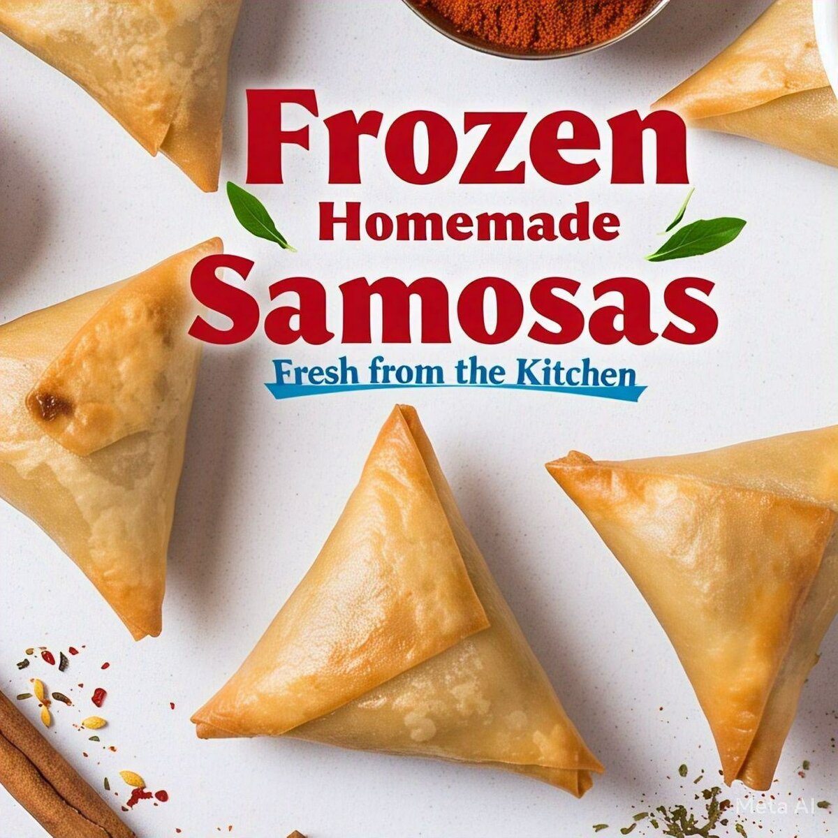 Home made samsosa ready to fry