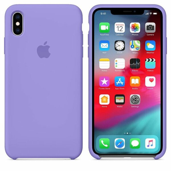 Coque iPhone XS Apple violette