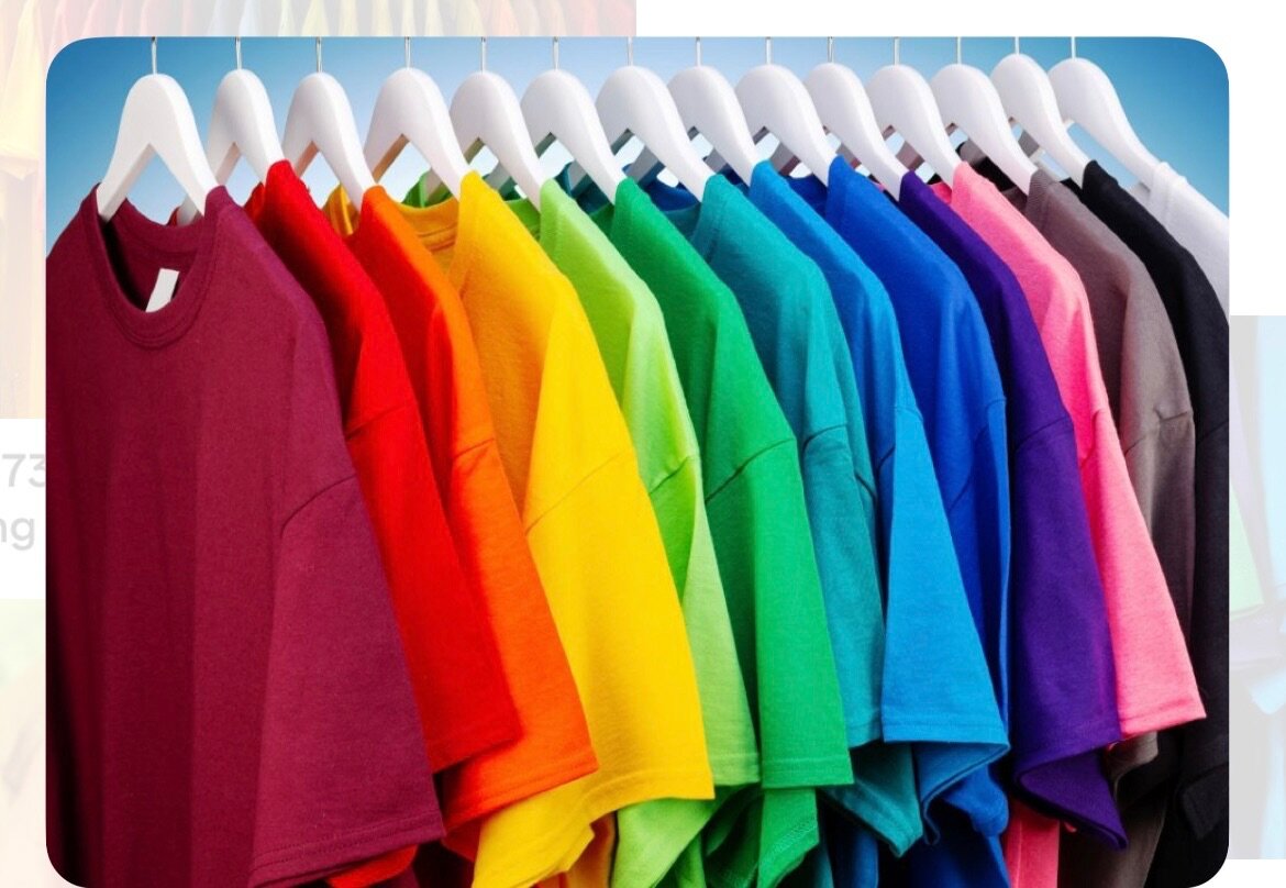 T-shirts colorés unisexes