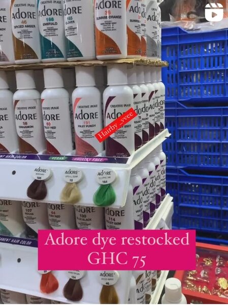 Adore dye restocked 