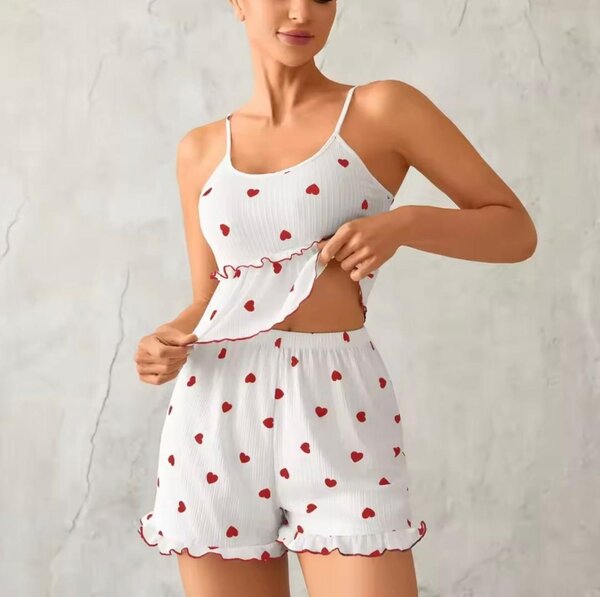 Pyjama Femme Cœur Confortable
