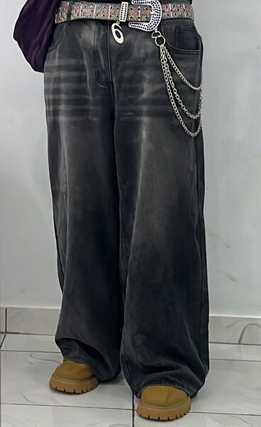 Jeans larges homme rétro