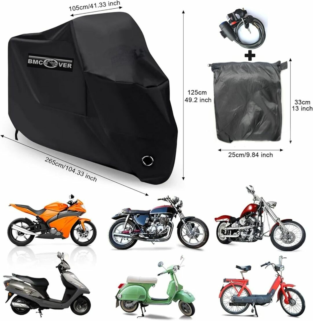 Housse couverture moto