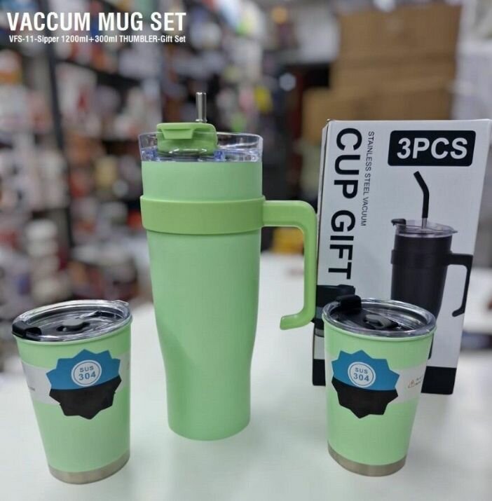 3 Pcs Stainless Steel Vacuum Mug Gift Set Cup & Bottle